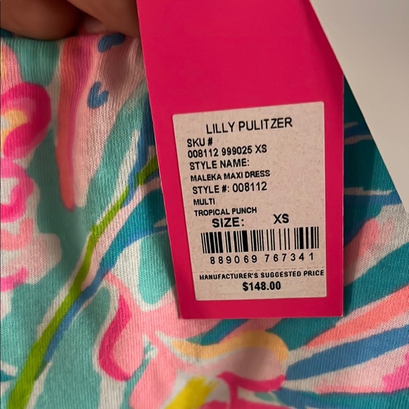 Tropical Floral Lilly Pulitzer NWT BOW STRAP Dress XS - Picture 3 of 3